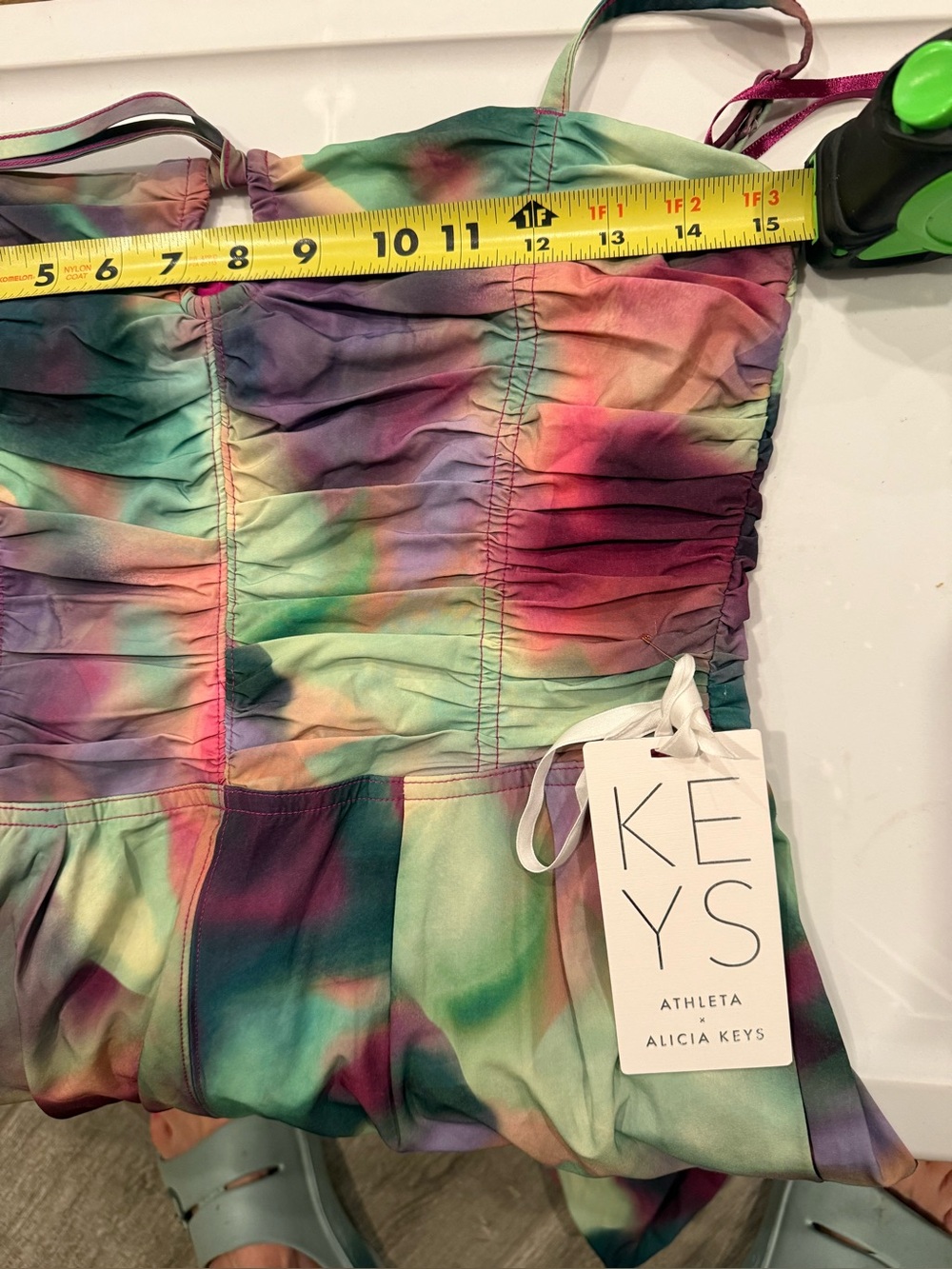 Athleta x ALICIA KEYS Enlighten Up Jumpsuit Size 4 | Abstract Multi - Picture 5 of 6